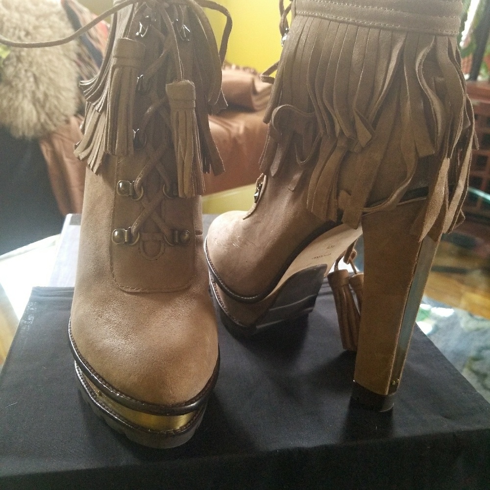 Tan Suede Ankle Boots